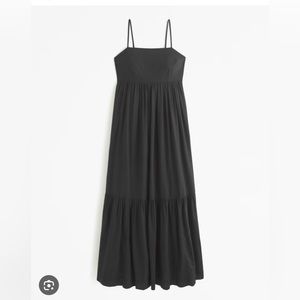 Abercrombie and fitch low Back Tiered Maxi Dress